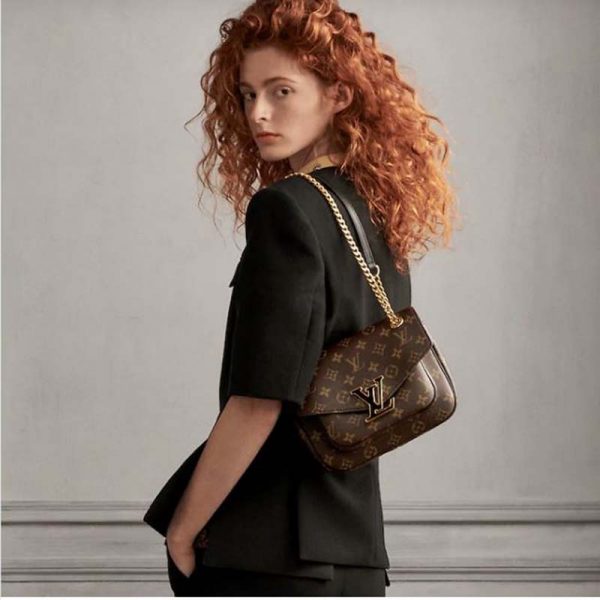 Louis Vuitton LV Women Passy Handbag in Monogram Coated Canvas-Brown (10)