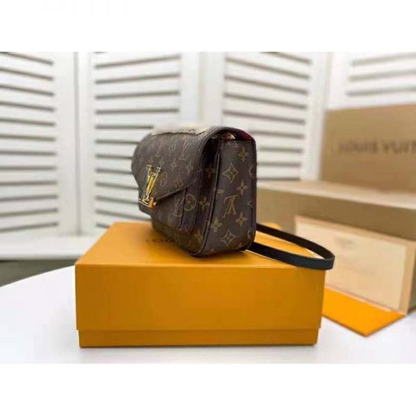 Louis Vuitton LV Women Passy Handbag in Monogram Coated Canvas-Brown (3)