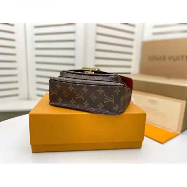 Louis Vuitton LV Women Passy Handbag in Monogram Coated Canvas-Brown (4)