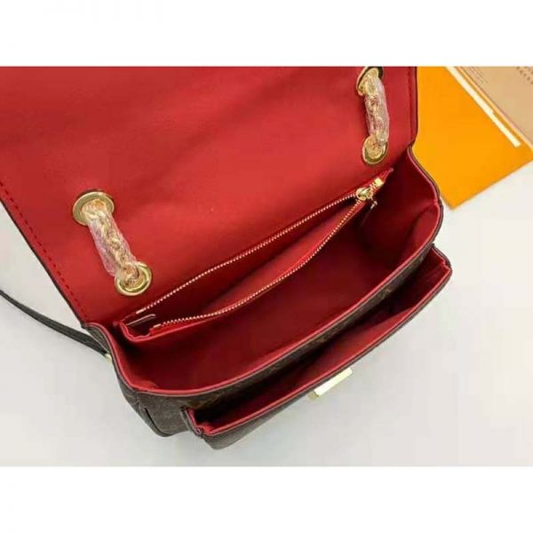 Louis Vuitton LV Women Passy Handbag in Monogram Coated Canvas-Brown (8)