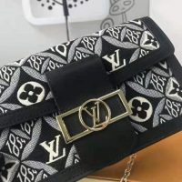 Louis Vuitton LV Women Since 1854 Dauphine Chain Wallet Monogram Flowers Cowhide-Leather