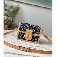 Louis Vuitton LV Women Since 1854 Dauphine MM Handbag Monogram Flowers Canvas