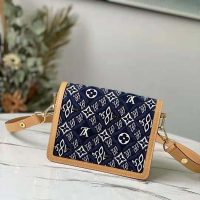 Louis Vuitton LV Women Since 1854 Dauphine MM Handbag Monogram Flowers Canvas