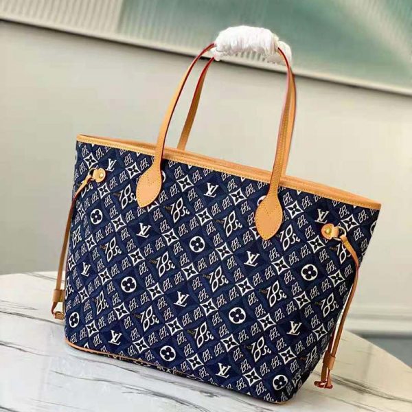 Louis Vuitton LV Women Since 1854 Neverfull MM Tote Monogram Flowers Canvas (3)