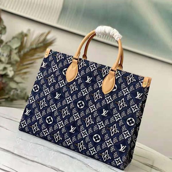 Louis Vuitton LV Women Since 1854 OnTheGo MM Tote Monogram Flowers Canvas (4)