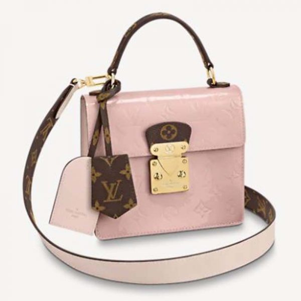 Louis Vuitton LV Women Spring Street in Monogram Canvas Vernis Patent Epi Leather