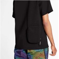 Louis Vuitton Men 2054 Printed Flower Packable T-Shirt Polyamide Slim Fit-Black