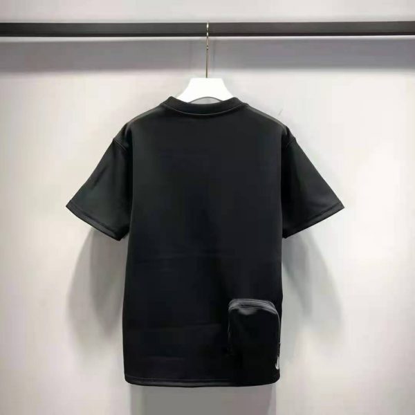 Louis Vuitton Men 2054 Printed Flower Packable T-Shirt Polyamide Slim Fit-Black (14)