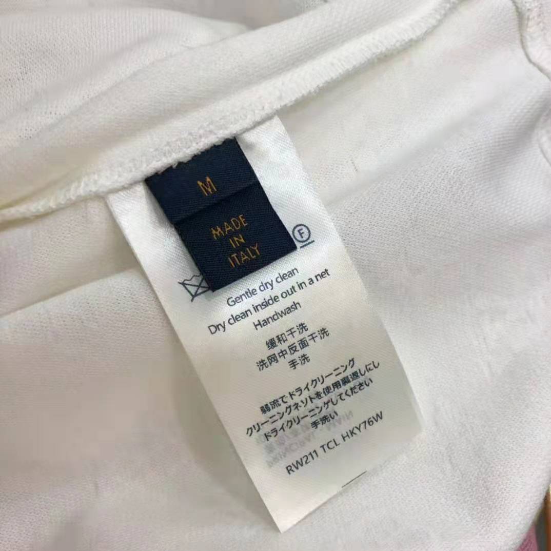 Louis Vuitton Men 3D Monkey T-Shirt Cotton White Monogram Jersey - LULUX