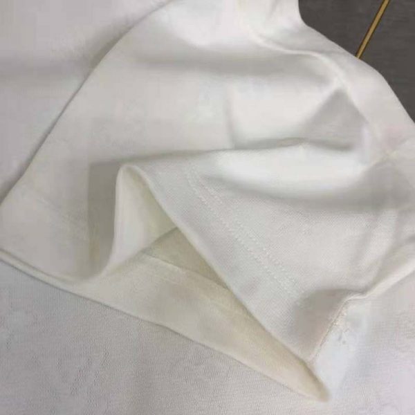 Louis Vuitton Men 3D Monkey T-Shirt Cotton White Monogram Jersey (12)