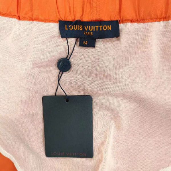 Louis Vuitton Men 3D Pocket Monogram Board Shorts Polyester Orange (4)