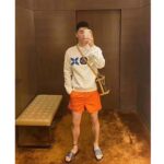 Louis Vuitton Men 3D Pocket Monogram Board Shorts Polyester Orange - immagine 10