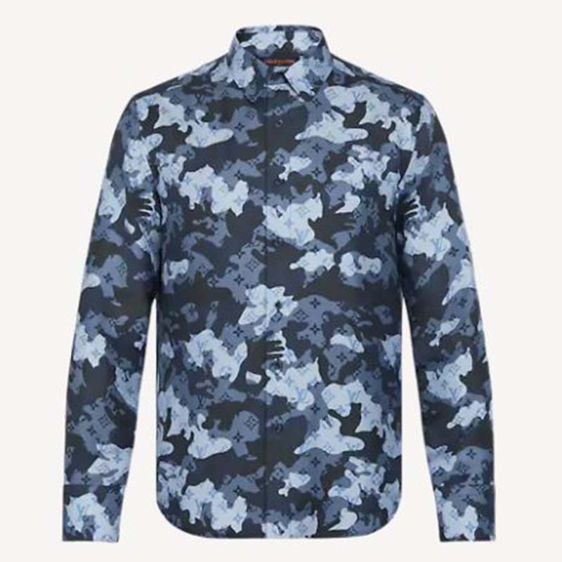 Silk shirt Louis Vuitton Blue size XL International in Silk - 37677021