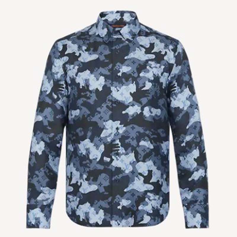 Louis Vuitton Blue Shirts for Men for sale