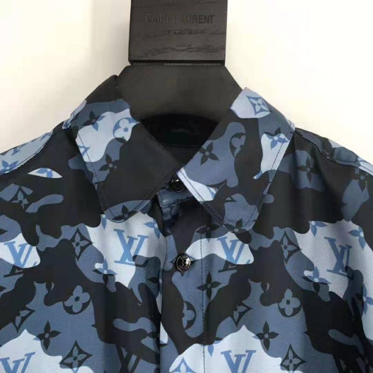 Louis Vuitton Camo Dna Shirts For Menu