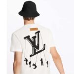 Louis Vuitton Men Floating LV Printed T-Shirt Cotton White Slim Fit - Image 15