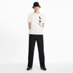 Louis Vuitton Men Floating LV Printed T-Shirt Cotton White Slim Fit - Image 12