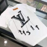 Louis Vuitton Men Floating LV Printed T-Shirt Cotton White Slim Fit - Image 4