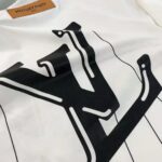 Louis Vuitton Men Floating LV Printed T-Shirt Cotton White Slim Fit - Image 5
