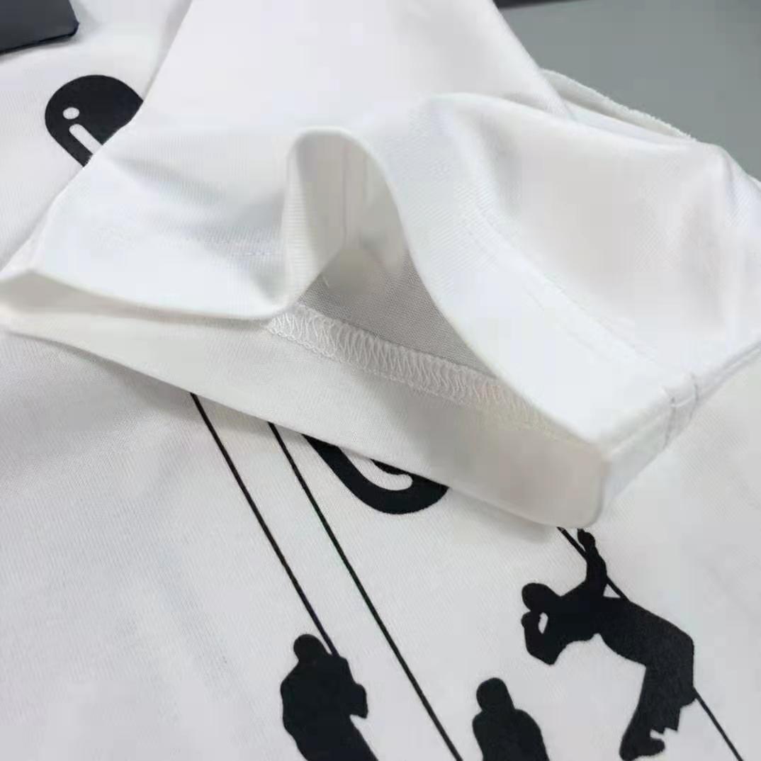 Louis Vuitton Men Floating LV Printed T-Shirt Cotton White Slim Fit - LULUX