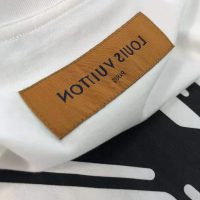 Louis Vuitton Men Floating LV Printed T-Shirt Cotton White Slim Fit