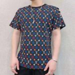 Louis Vuitton Men Game On Contrast Back Cotton T-Shirt Monogram Loop Details-Black - immagine 6