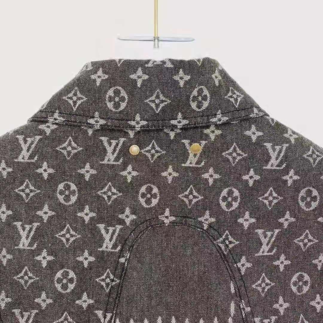 Louis Vuitton drake giant damier waves monogram denim jacket