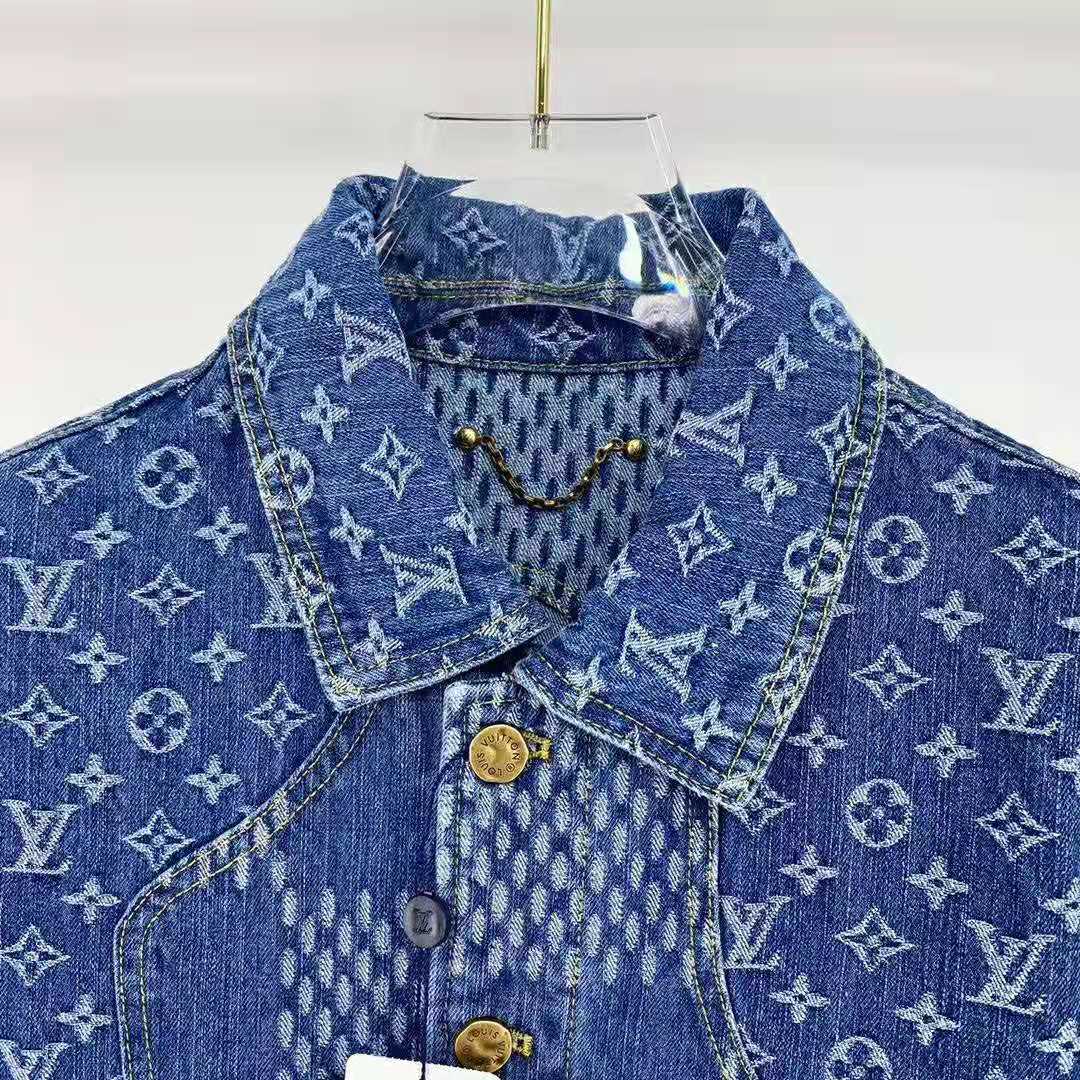 Louis Vuitton X NIGO Damier Waves Monogram Denim jacket 1A7YD6