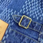Louis Vuitton Men Giant Damier Waves Monogram Denim Jacket Cotton Regular Fit-Blue – Image 6
