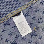 Louis Vuitton Men Giant Damier Waves Monogram Denim Jacket Cotton Regular Fit-Blue – Image 10