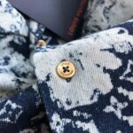 Louis Vuitton Men Hawaiian Tapestry Shirt Blue Floral Tapestry Monogram - Image 9