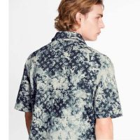 Louis Vuitton Men Hawaiian Tapestry Shirt Blue Floral Tapestry Monogram