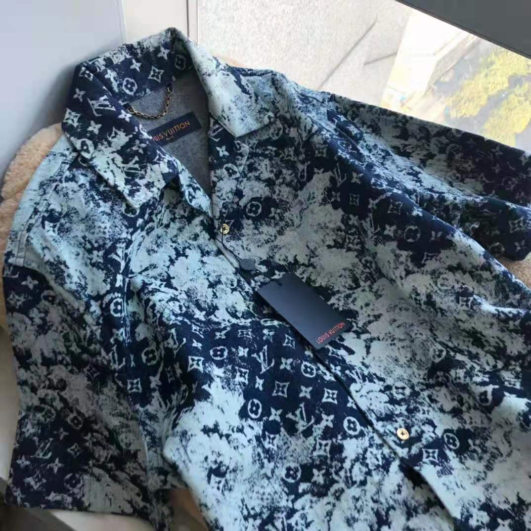 Louis Vuitton Hawaiian Shirt in Blue for Men