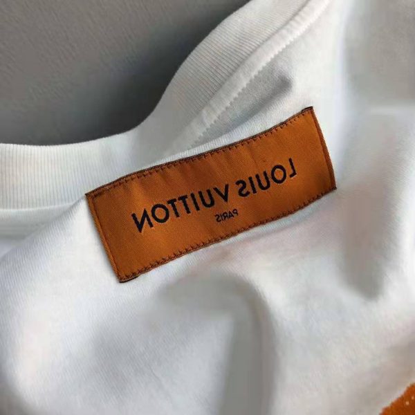 Louis Vuitton Men LV Men T-shirt Slightly Loose Fit Cotton-White (9)