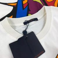 Louis Vuitton Men LV Printed T-Shirt Cotton White Regular Fit