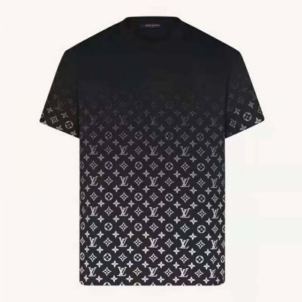 Louis Vuitton Men LVSE Monogram Gradient T-Shirt Cotton Regular Fit Black and White