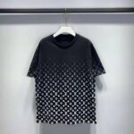Louis Vuitton Men LVSE Monogram Gradient T-Shirt Cotton Regular Fit Black and White - Image 2