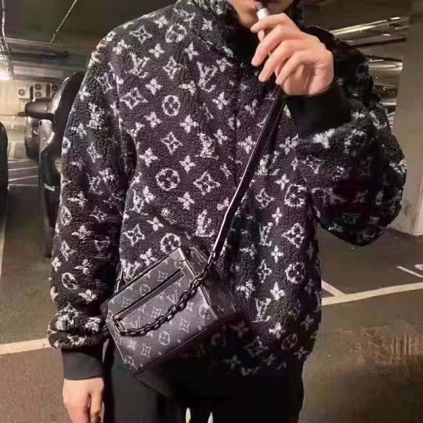 lv jacket mens black