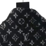 Louis Vuitton Men Monogram Jacquard Fleece Zip-Through Jacket Polyester Black Slightly Loose Fit – Image 4