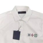 Louis Vuitton Women Multicolor Monogram Flowers Regular Shirt Cotton White - Image 4