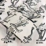 Louis Vuitton Women Placed Graphic Shirt LV Cartoons Cotton Regular Fit-White - immagine 7