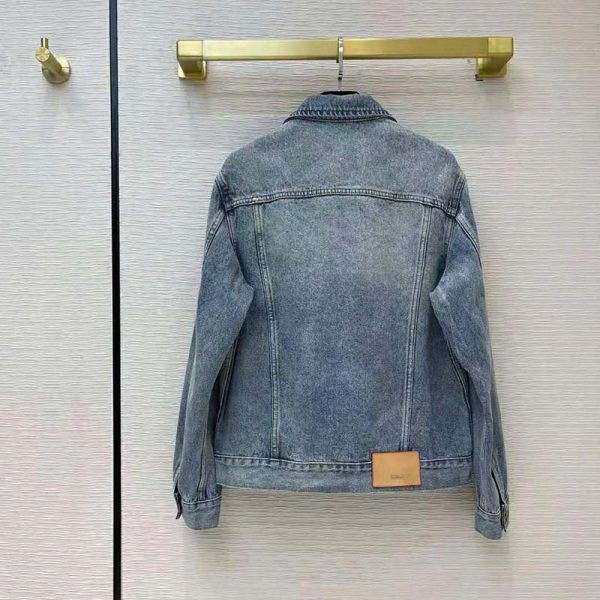 Louis Vuitton Men Staples Edition DNA Denim Jacket Cotton Indigo Regular Fit-Blue (10)
