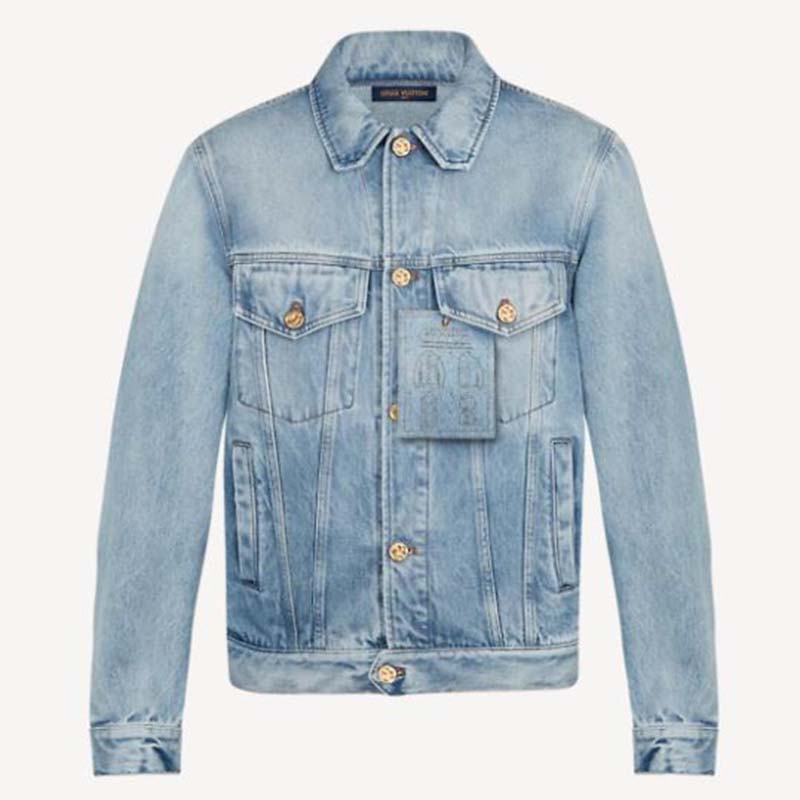 Jacket Louis Vuitton Blue size XL International in Cotton - 34888051
