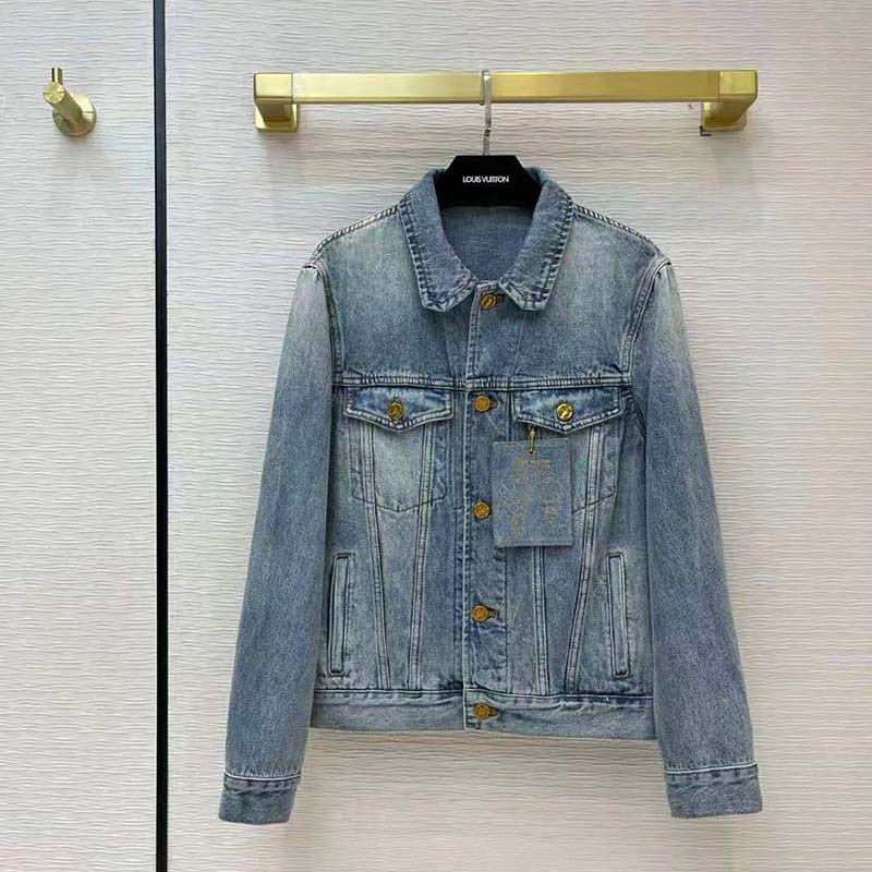 Louis Vuitton Women Staples Edition DNA Denim Jacket Cotton