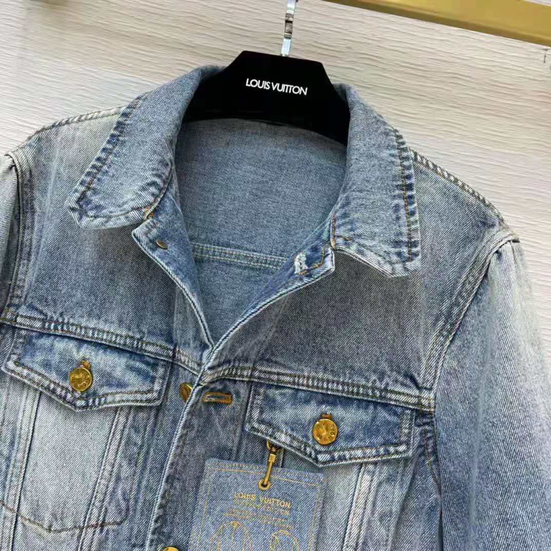 Louis Vuitton Blue Staples Edition DNA Denim Jacket