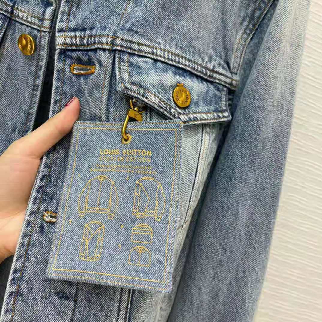 Louis Vuitton Blue Staples Edition DNA Denim Jacket