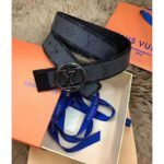 Louis Vuitton Unisex LV Circle 40mm Reversible Belt Monogram Eclipse Canvas Calf - Bild 5