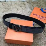 Louis Vuitton Unisex LV Circle 40mm Reversible Belt Monogram Eclipse Canvas Calf - Bild 2