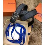 Louis Vuitton Unisex LV Circle 40mm Reversible Belt Monogram Eclipse Canvas Calf - Bild 8