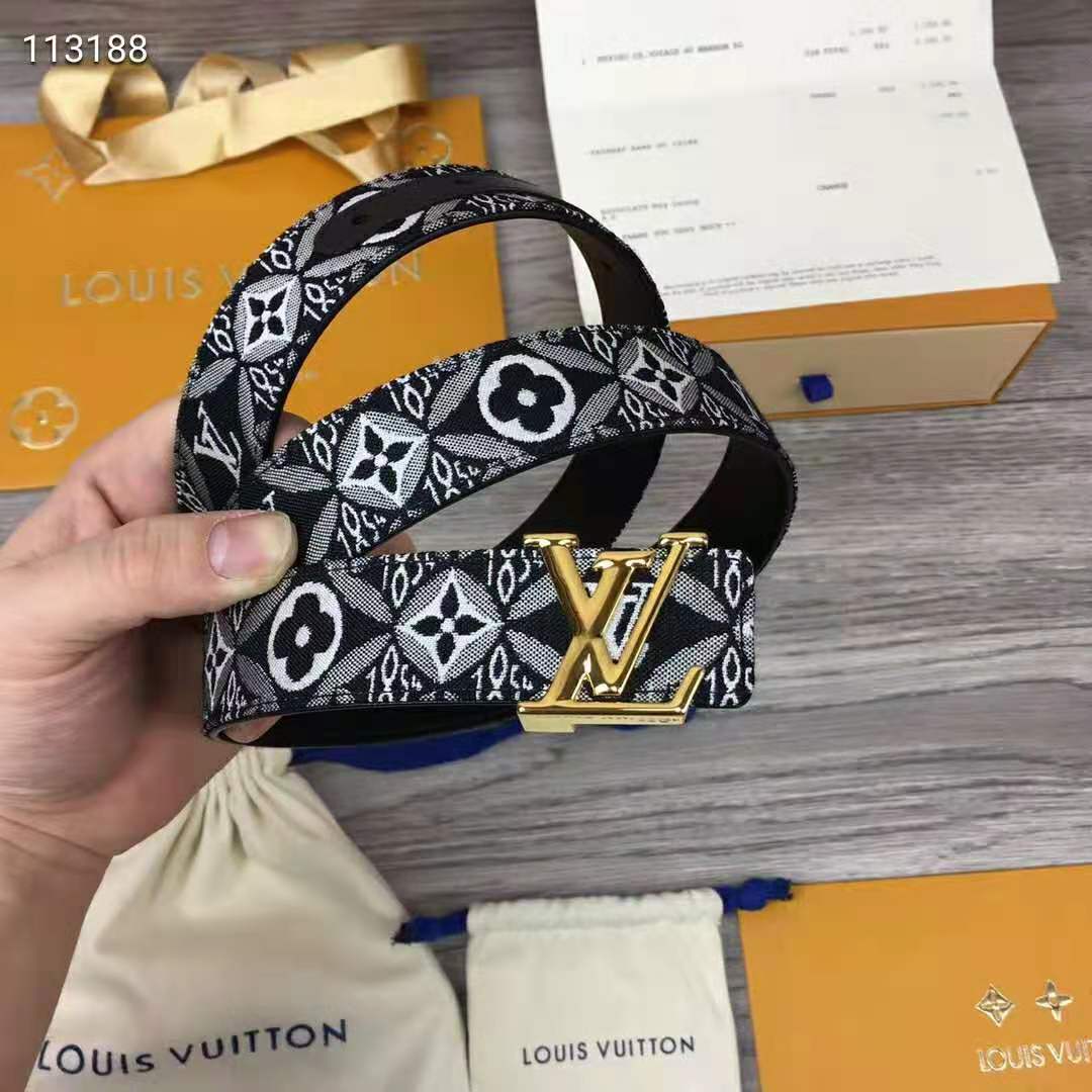 Louis Vuitton Unisex Since 1854 LV Iconic 30mm Belt Monogram Flowers 3